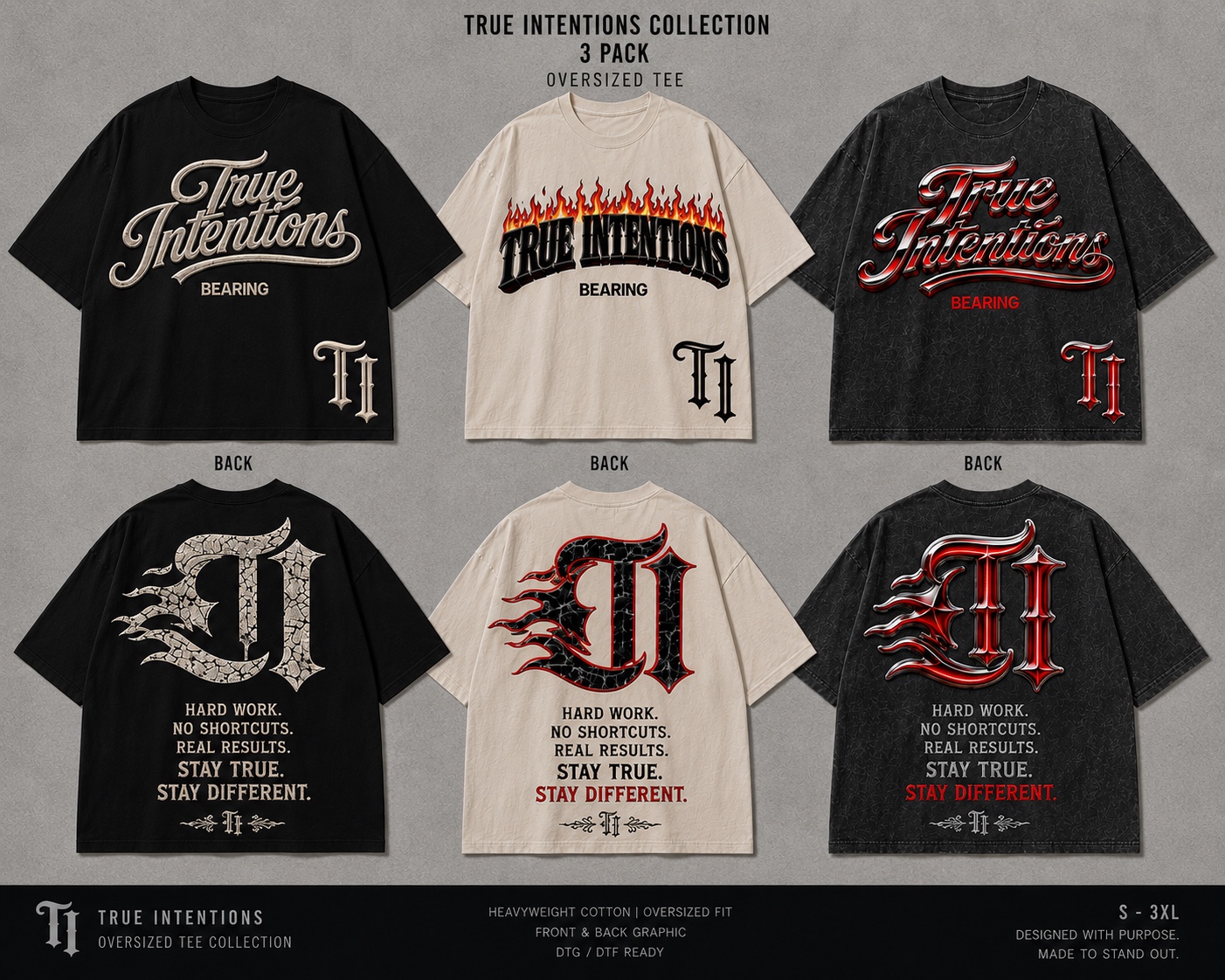 Oversized tee collection